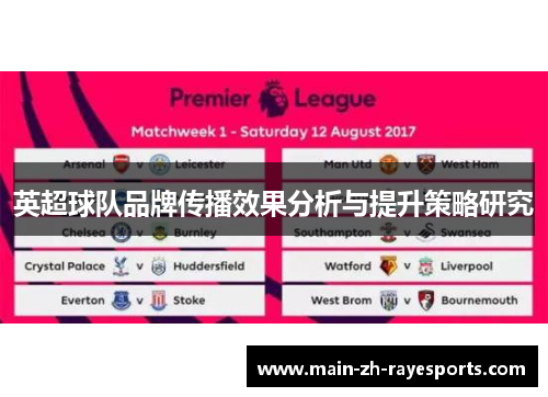 英超球队品牌传播效果分析与提升策略研究